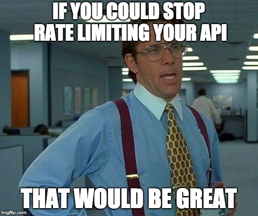 API Rate Limiting vs streaming