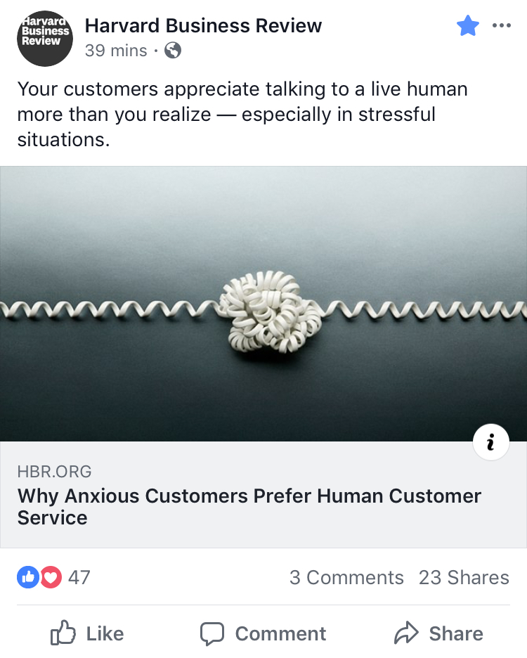 Customers Appreciate Live Humans When Stressed or Stuck