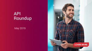 API News Roundup – May 2019