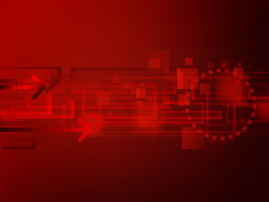 Red gradient abstract technology background