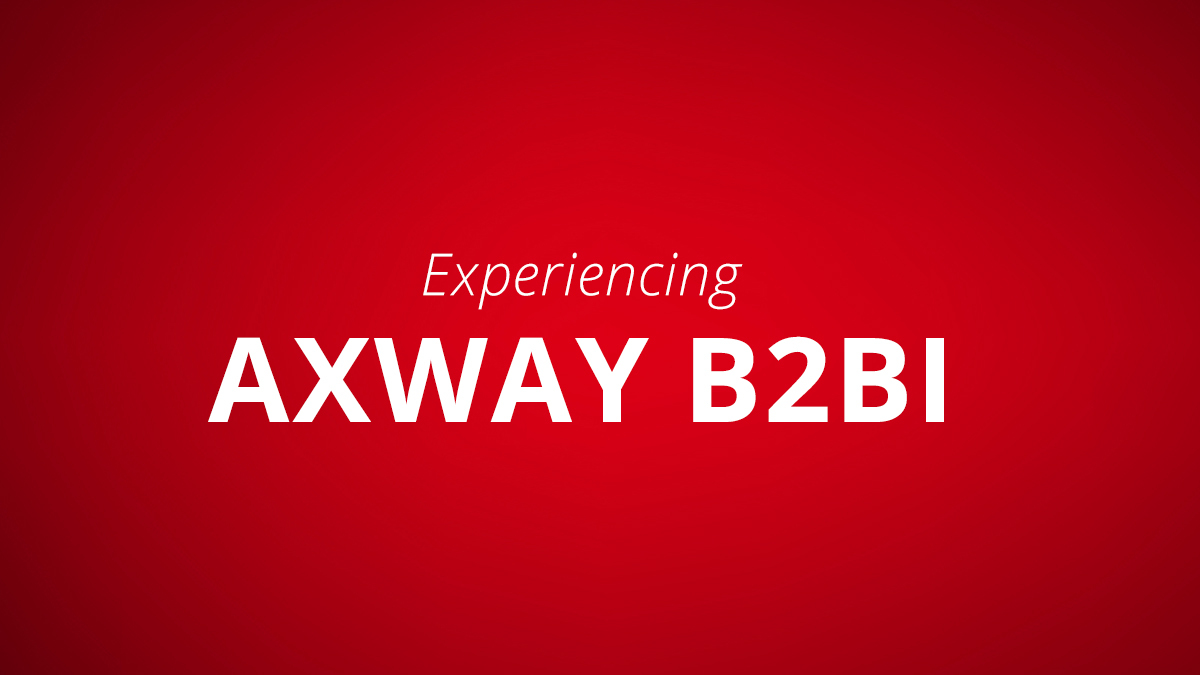Experiencing Axway B2Bi Session 1: part 1