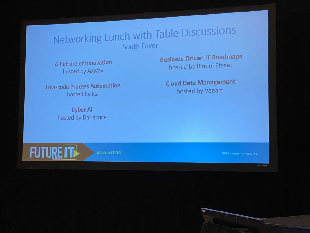 Axway Sponsors Lunch Topic
