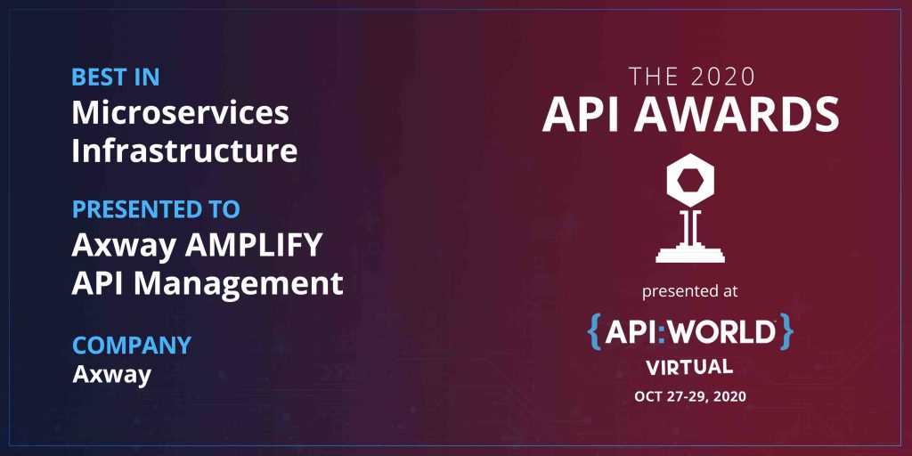 Axway wins Best in Microservices Infrastructure at API World 2020