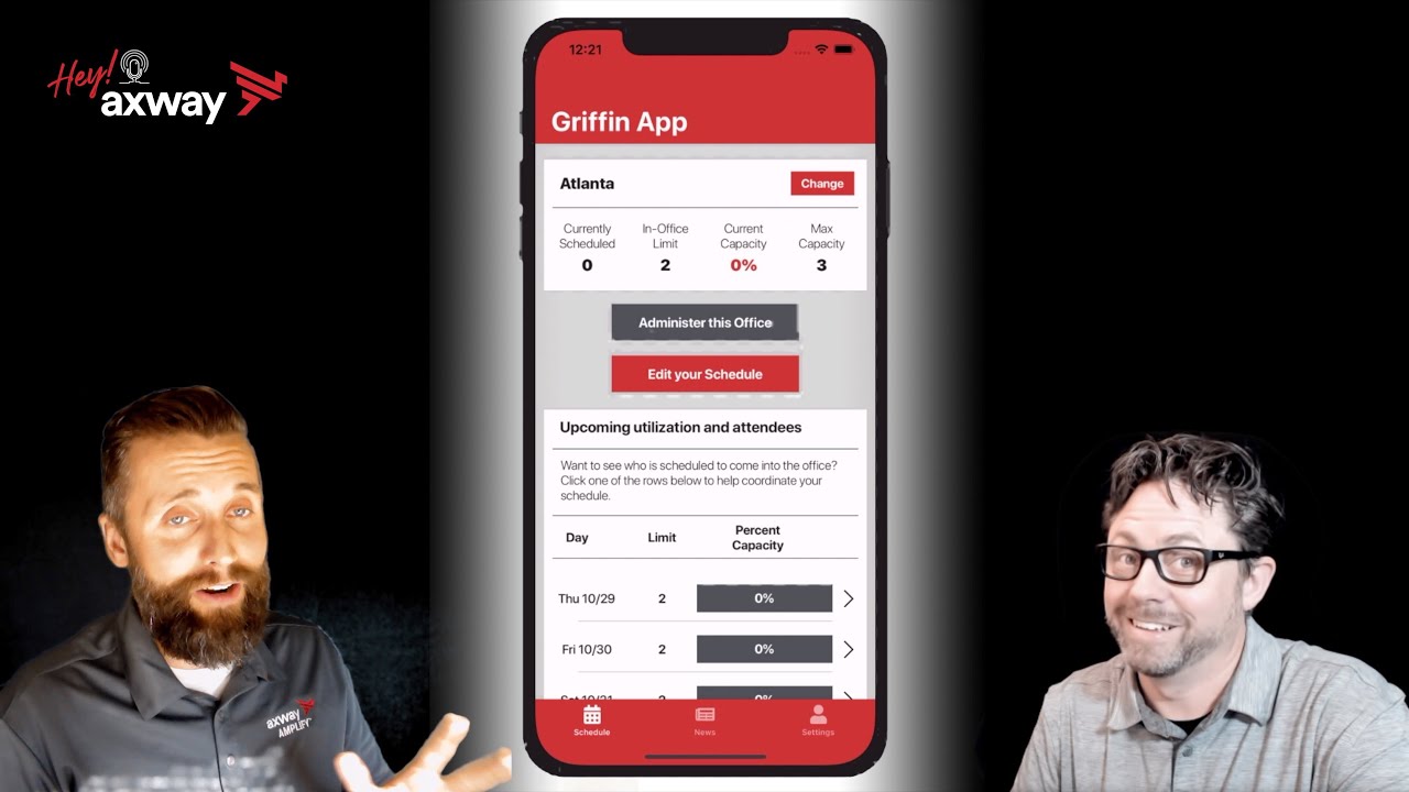 Take a video tour of the Griffin App, a tool for returning to the office safely