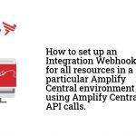 Amplify Central Integration Webhooks - Basics