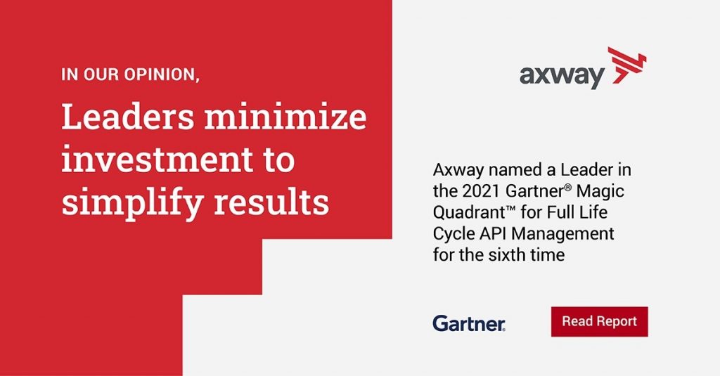 Axway a Leader in the 2021 Magic Quadrant for Full Life Cycle API Management