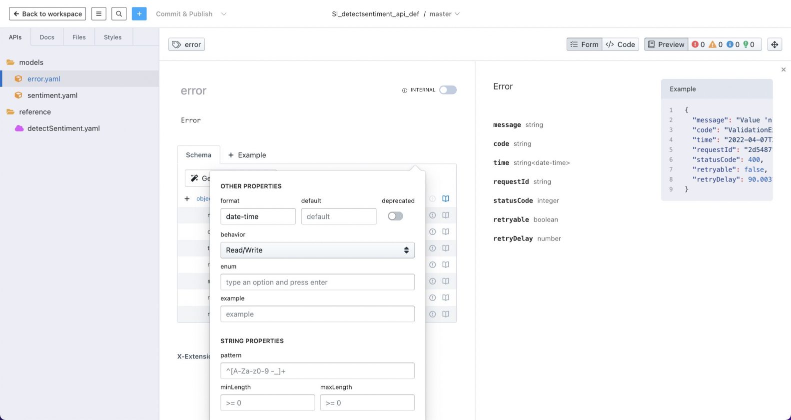 An API-First sentiment analysis API using API Builder