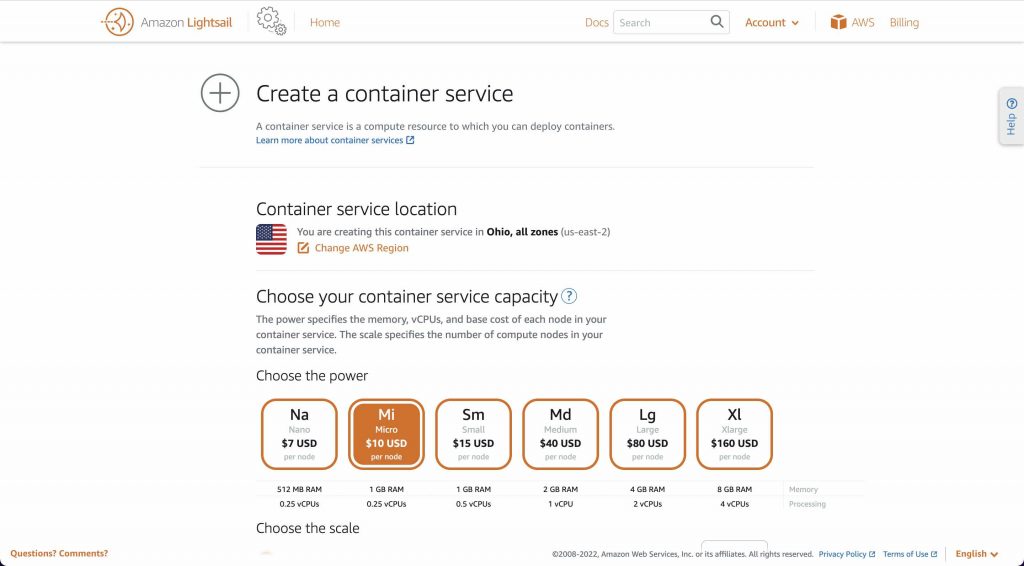 How to deploy an API Builder container to Amazon Lightsail