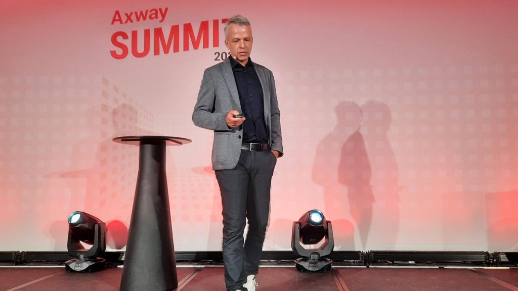 Rainer Metje, Vice President of IT – Application & Integration at Bosch Digital, speaks at Axway Summit EMEA 2023 in Brussels