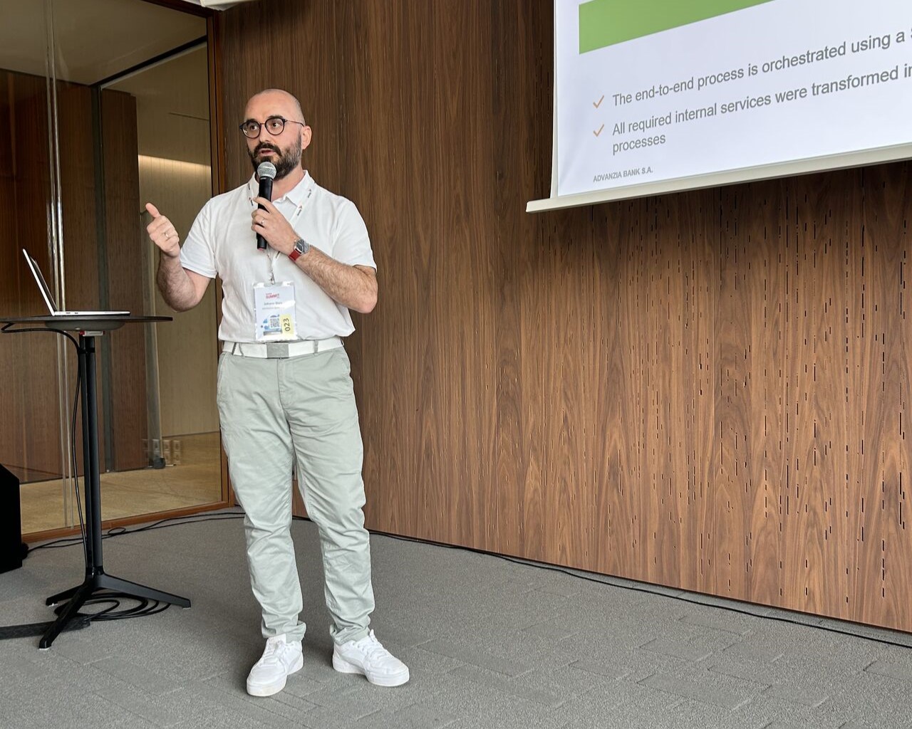 Advanzia's Johann Blais at Axway Summit EMEA 2025