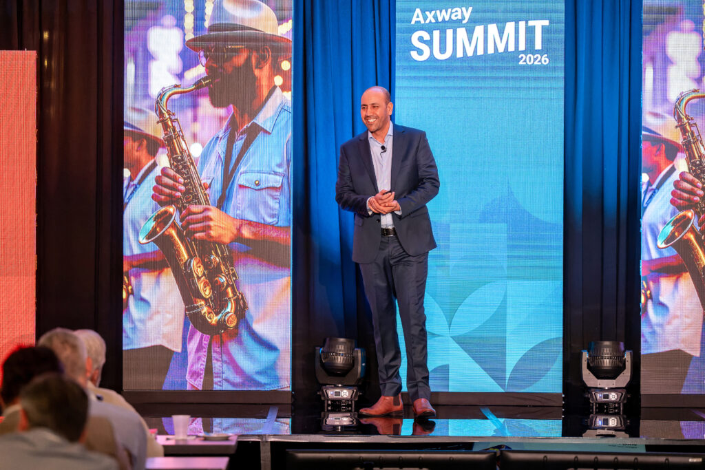 Mourad Jaakou on the main stage of Axway Summit Americas 2026