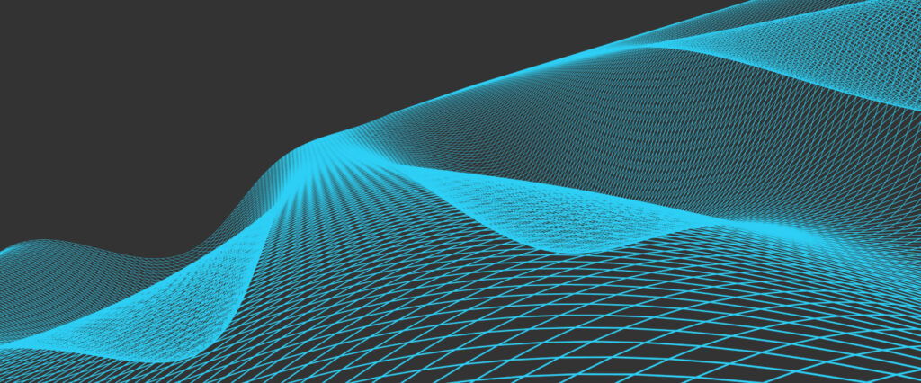 Futuristic wireframe