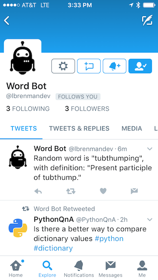 API Builder: Twitter Bot Example