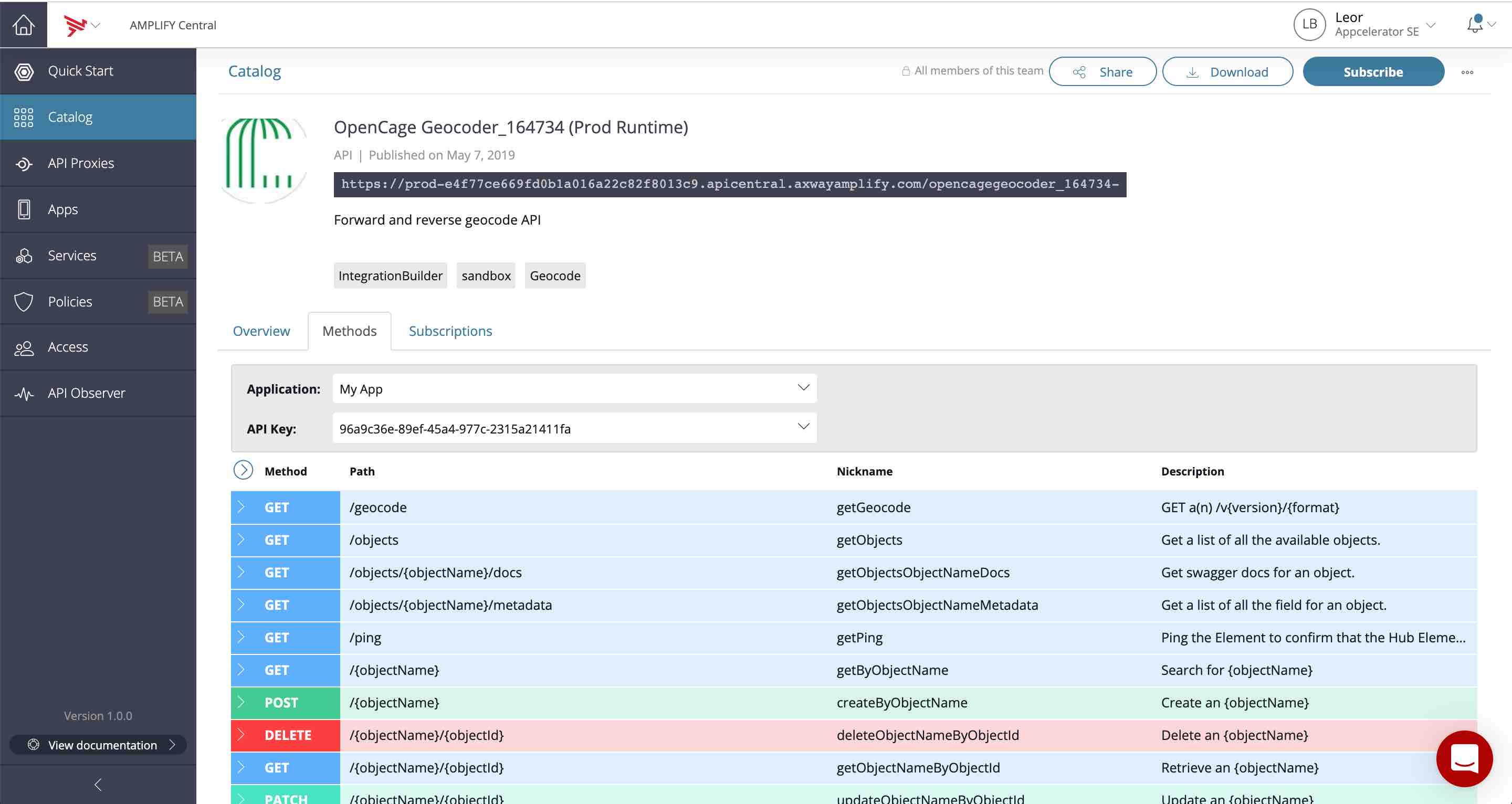 Opencage Geocode API Connector